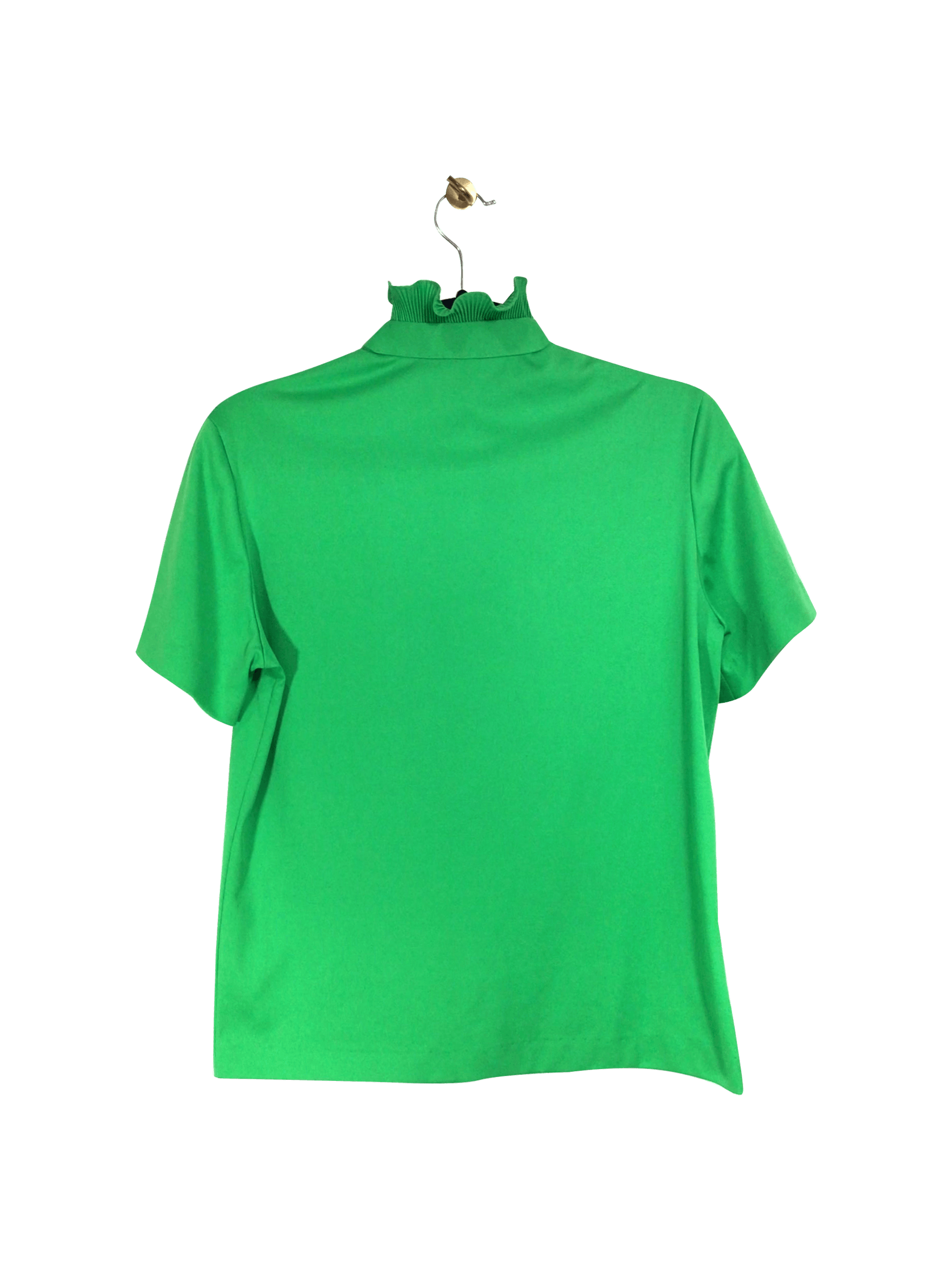 MARDI MODES Regular fit Button-down Top in Green - 10 - Velora