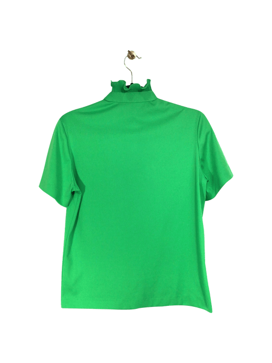 MARDI MODES Regular fit Button-down Top in Green - 10 - Velora