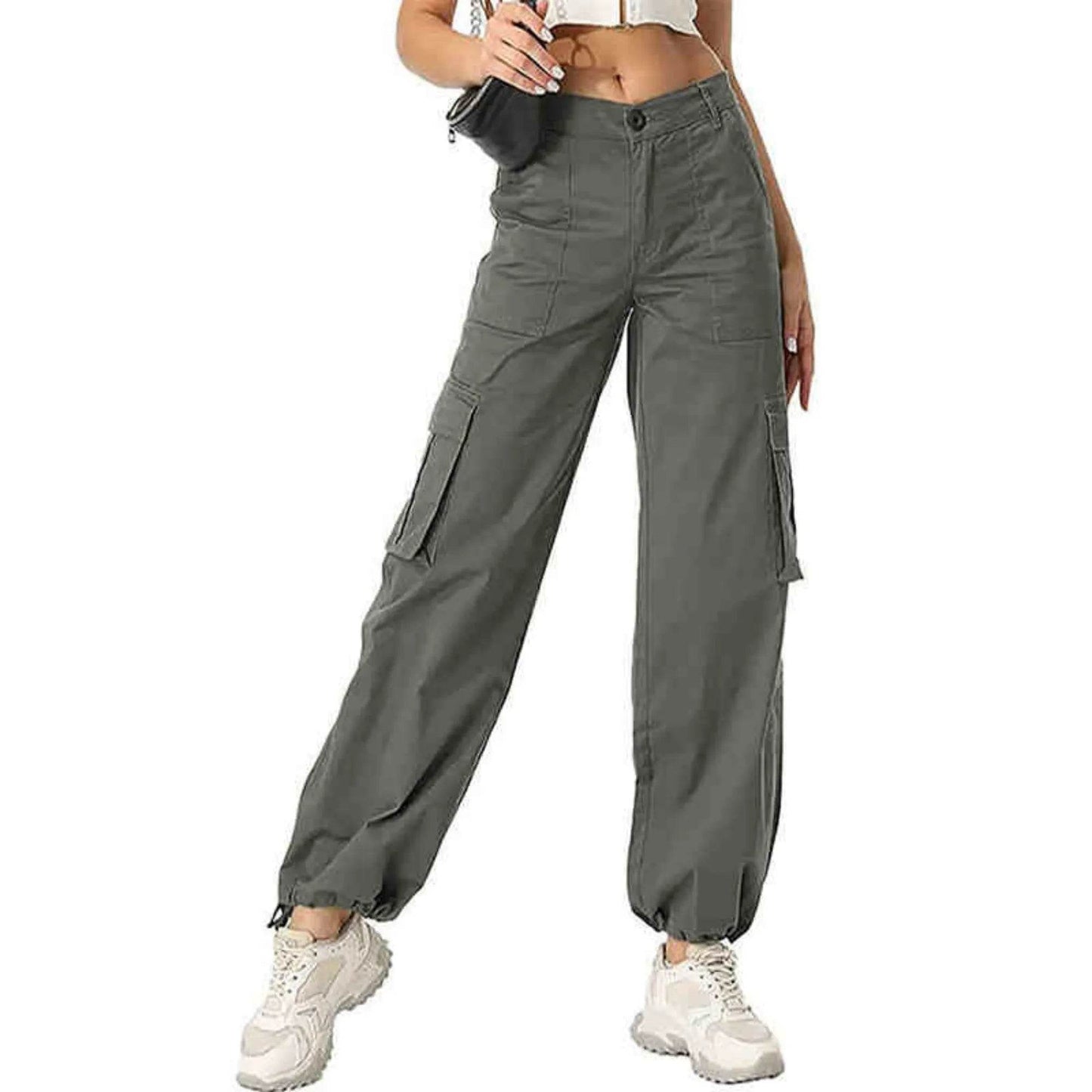 Wide Leg High Waist Casual Pants For Women - Velora