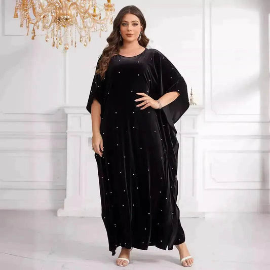 Black Abaya Hijab Jilbab Abaya for ArabMiddle East Arab Dubai Islamic Wear for Women Eid Jalabiya for Women Abaya Khimar set - Velora