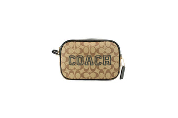 Coach Jamie Signature Varsity Camera Crossbody in Amazon Green