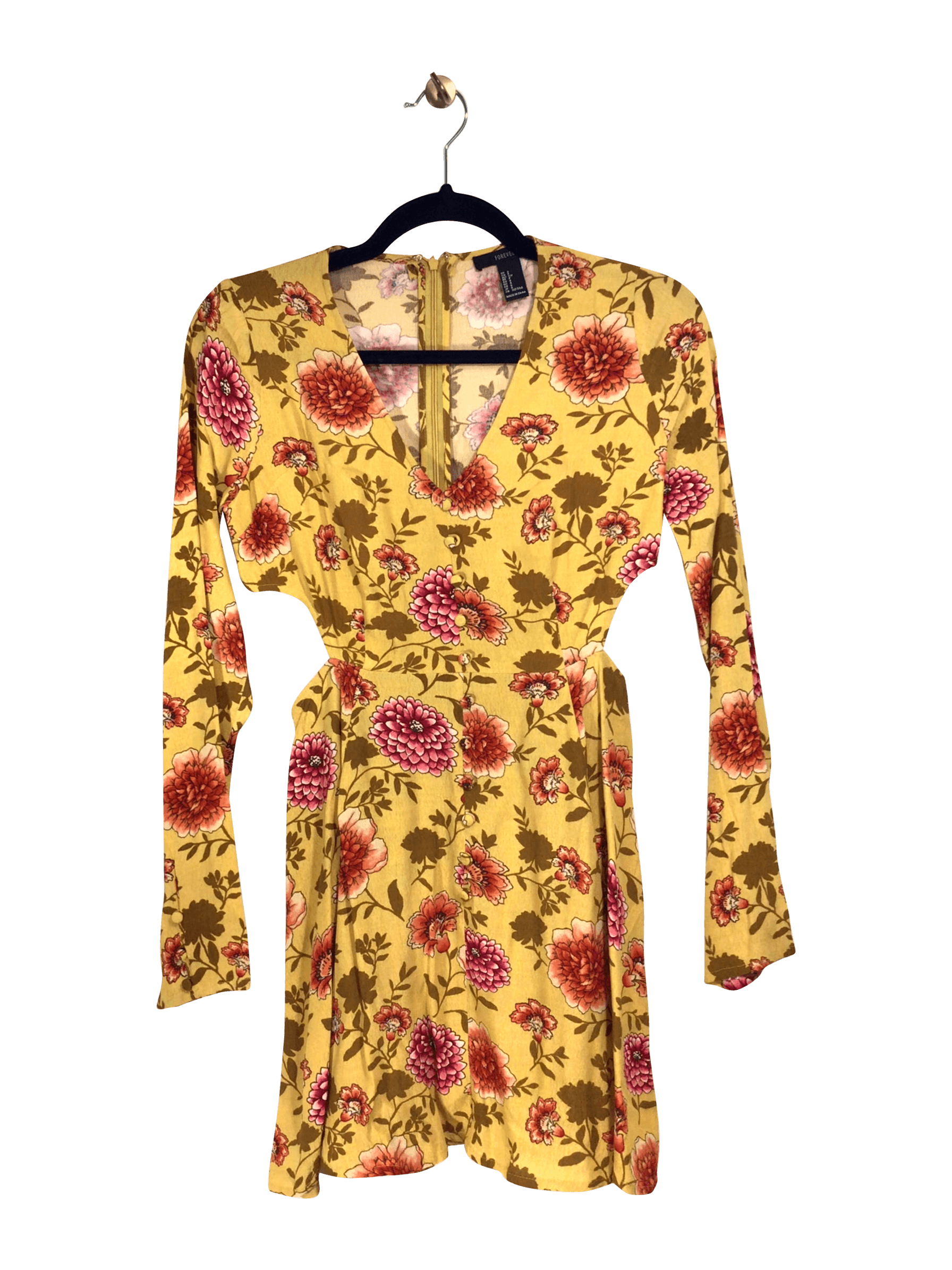 FOREVER 21 Wrap Dress Regular fit in Yellow - S - Velora