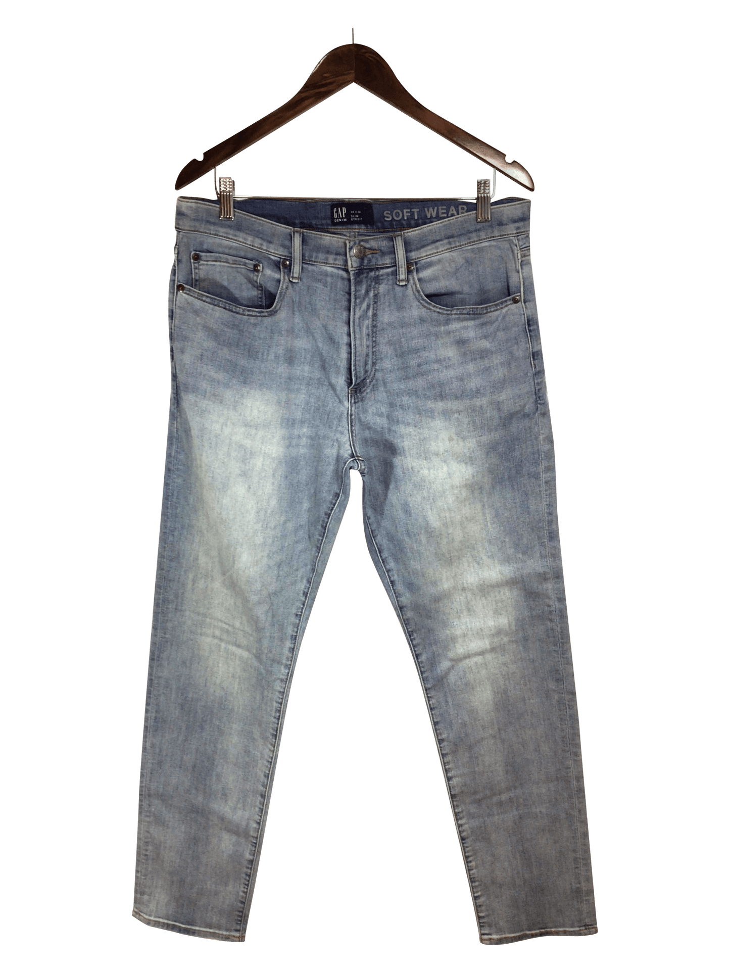 GAP Straight-legged Jeans Regular fit in Blue - 34x32 - Velora