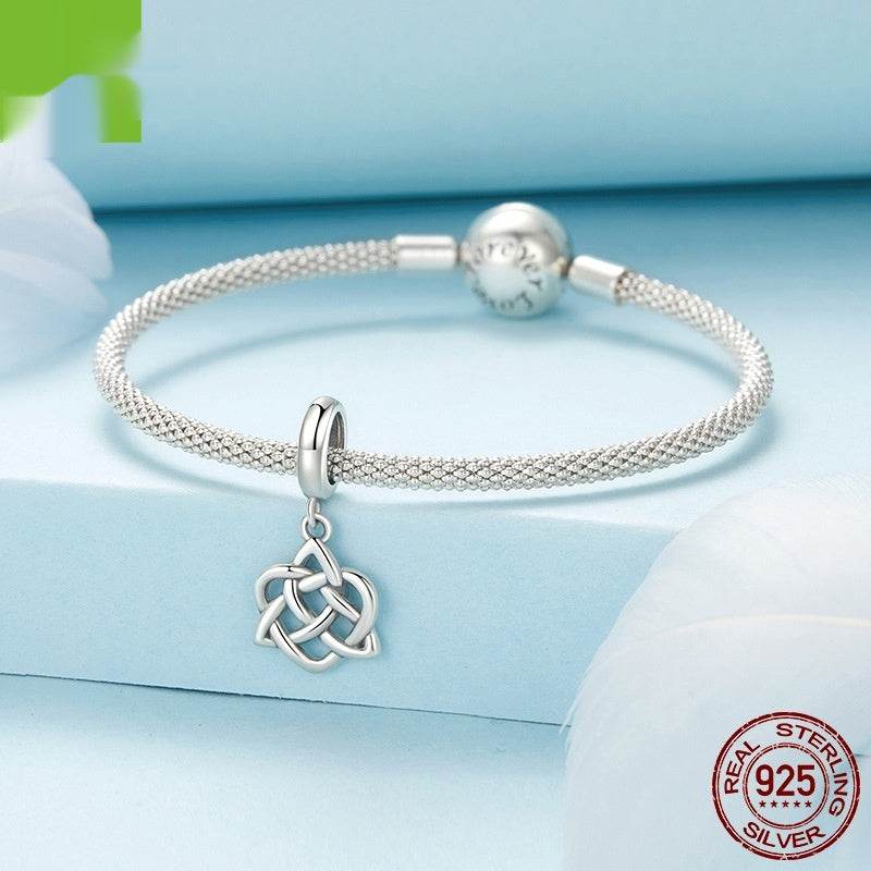 Pendant Diy Bracelet String Beads Accessories 925 Silver Bead - Velora