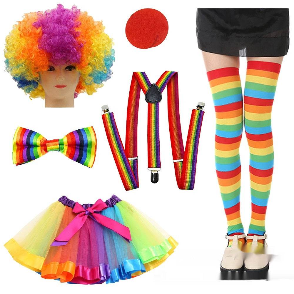 Halloween Clown Wig Dress Up Costume - Velora