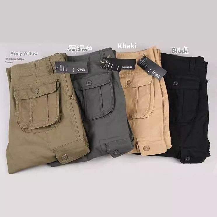 Multi-pocket Men's Casual Loose Labor Protection Cargo Pants - Velora