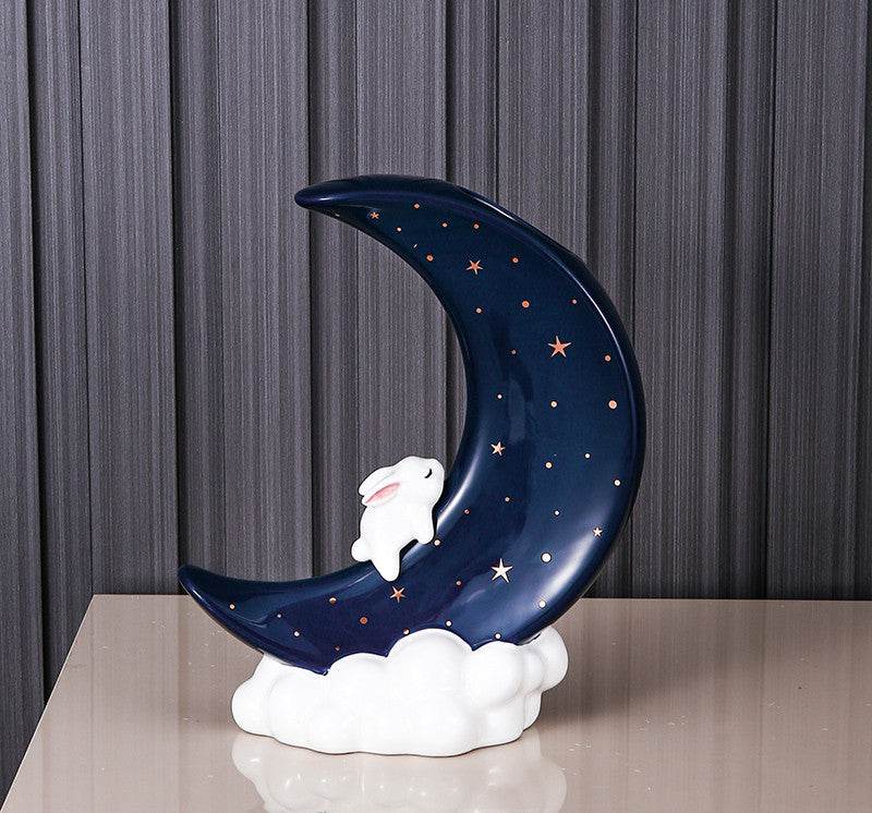 Moon Vase Decoration Living Room Flower Arrangement Light Luxury Luxury - Velora