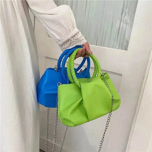 Portable Fashion Cloud Underarm Handbag Chain Crossbody Bag - Velora