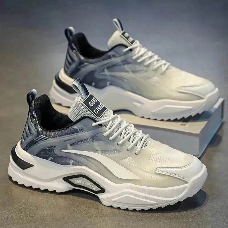 Lace-up Dad Shoes Fashion Thick-soled Sports Shoes Casual Breathable Sneakers For Men - Velora