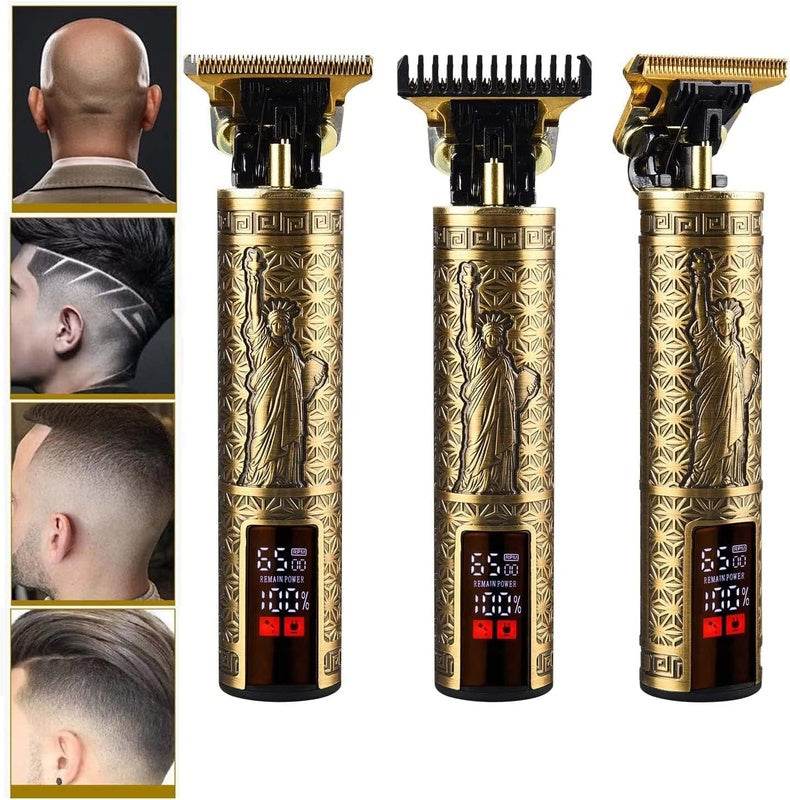 Beard Trimmer Hair Clippers Cordless Hair Cutting Kit Barber Shaving Machine For Men USB Rechargeable 1 PCS - Velora