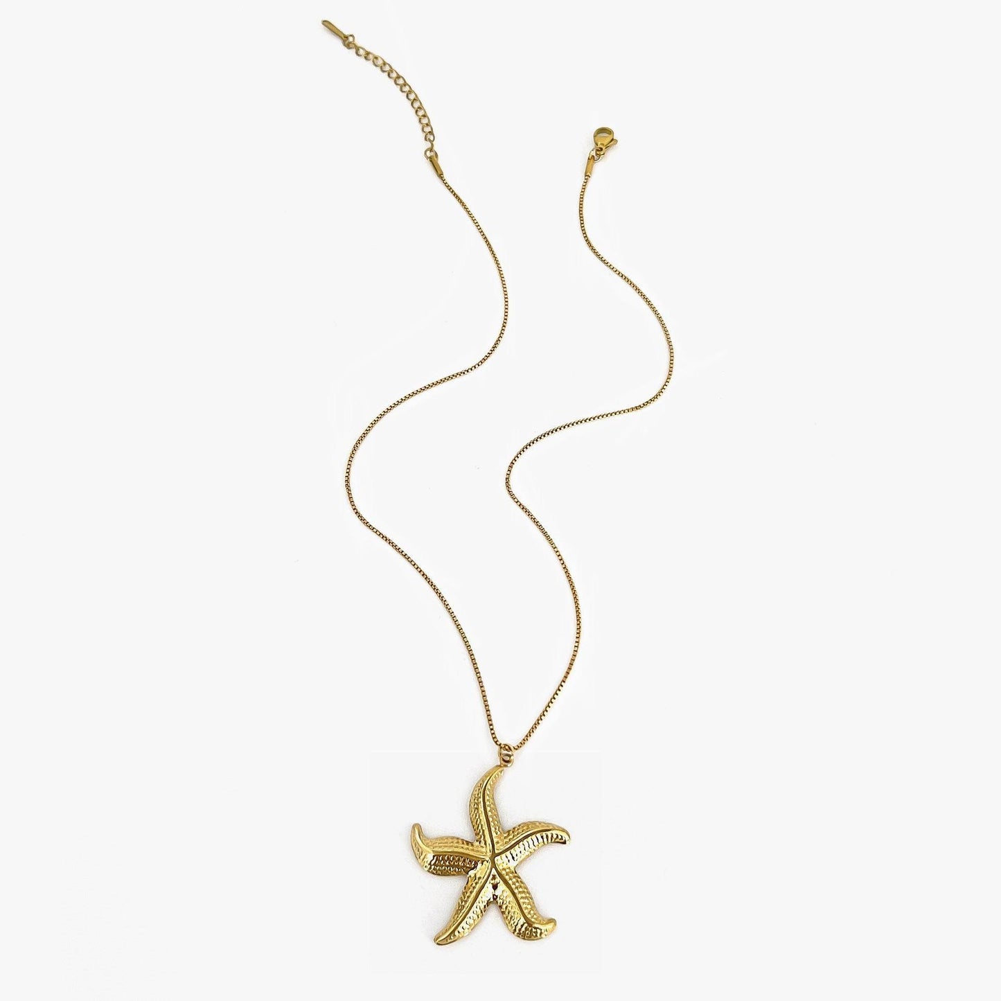 Women's necklace - Stainless Steel Starfish Conch Necklace - Velora