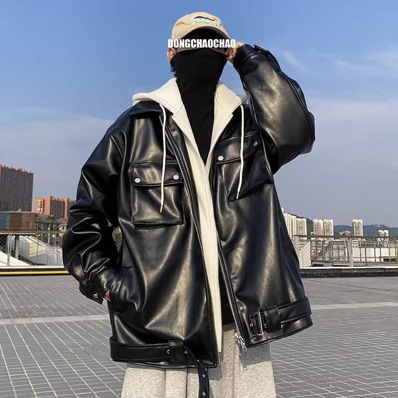 Men's Autumn Winter False-two-piece Hooded Jacket - Velora