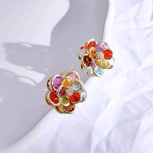 Female Sweet And Simple Small Flower Stud Earrings Earrings Ear Accessories For Her New Trendy Women's High-grade Earrings - Velora