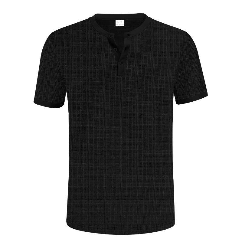 Breathable Casual Henley Shirt Top - Velora