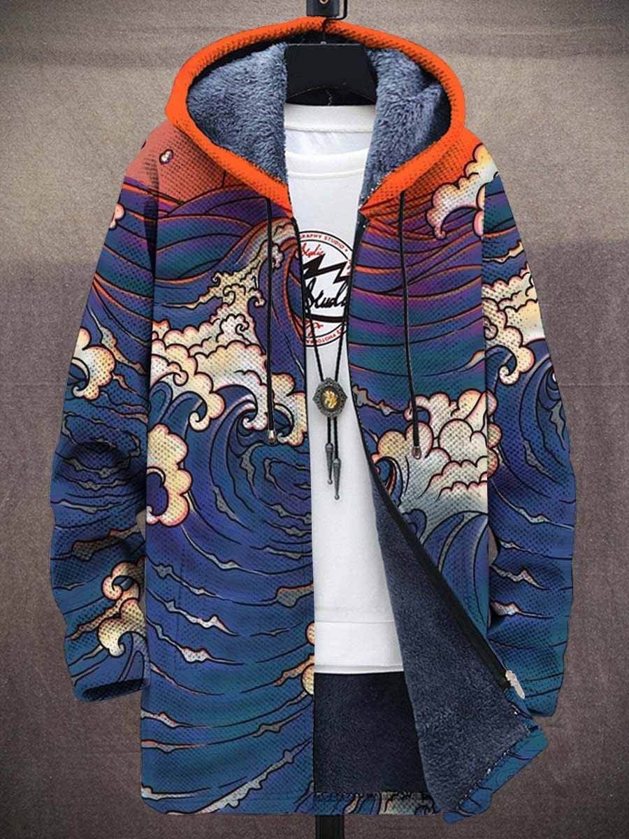 Men's Zipper Hooded Cardigan Cotton-padded Jacket - Velora