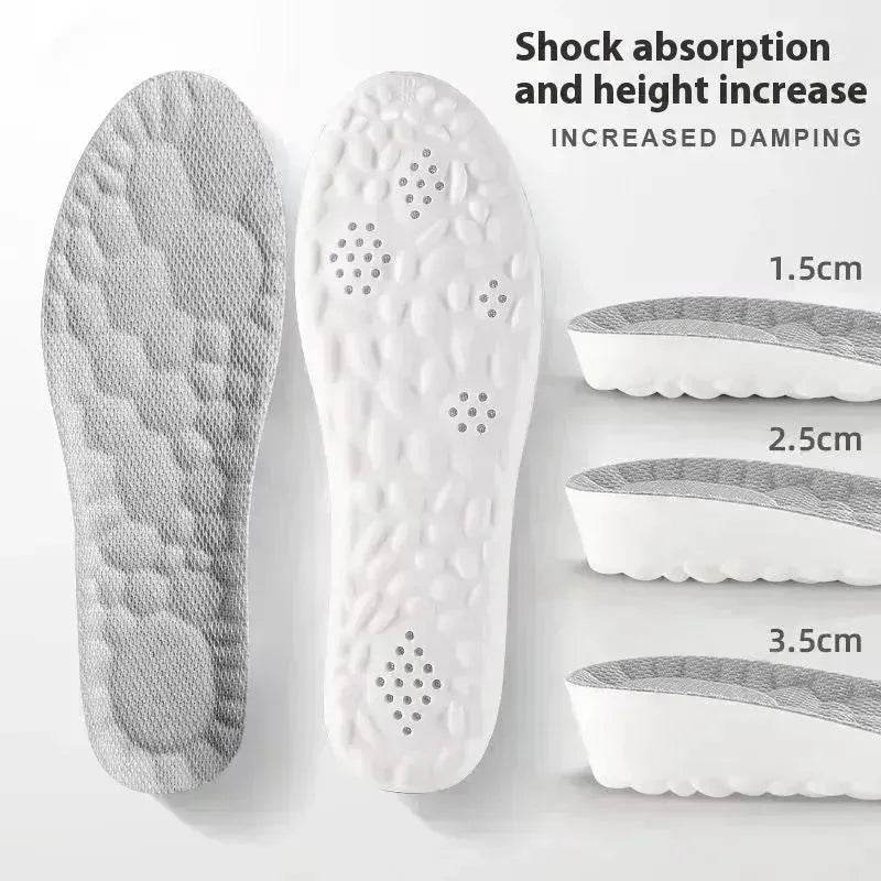 Inner Heightening Shoe Pad Sneakers Heightening Insole heel inserts for shoes - Velora