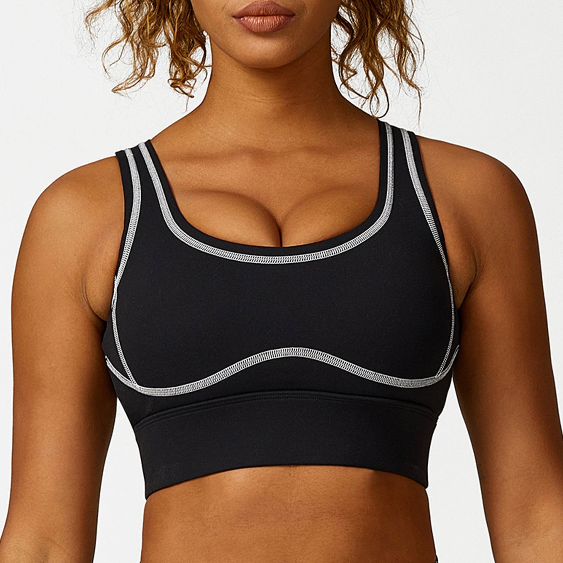 High Waist Hip Lift No Embarrassment Line Stretch Leggings Sports Back Shaping Bra - Velora