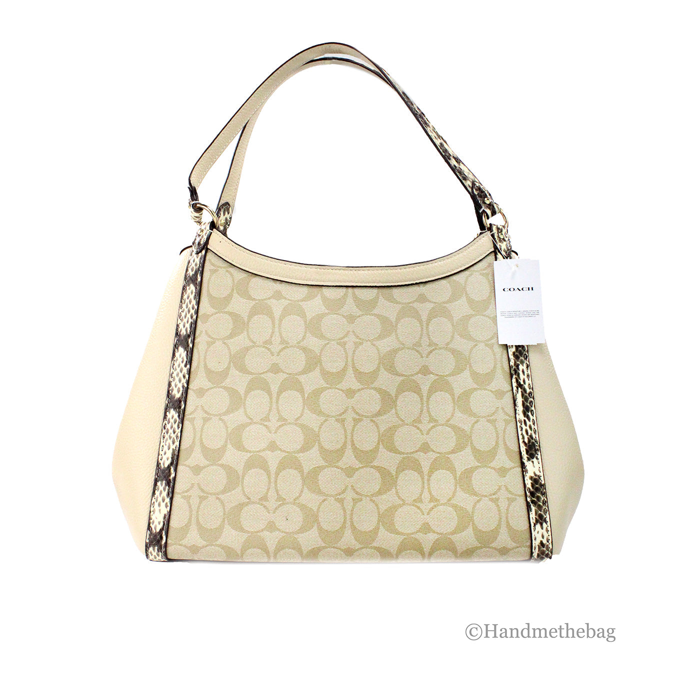 Coach Kristy Elegance Leather Triple Section Bag