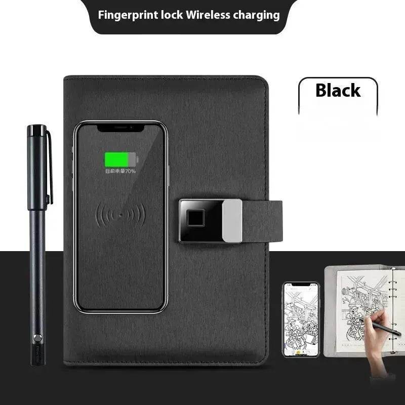 Handwriting Paper Screen Synchronization Smart Fingerprint Lock A5 Notebook - Velora