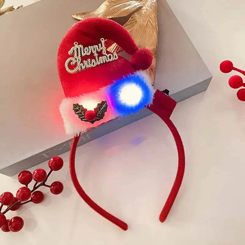 Christmas With Light Headband Snowflake Women's - Velora