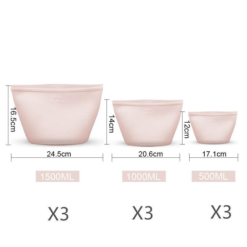 Silicone Food Storage Bag reusable freezer bags - Velora