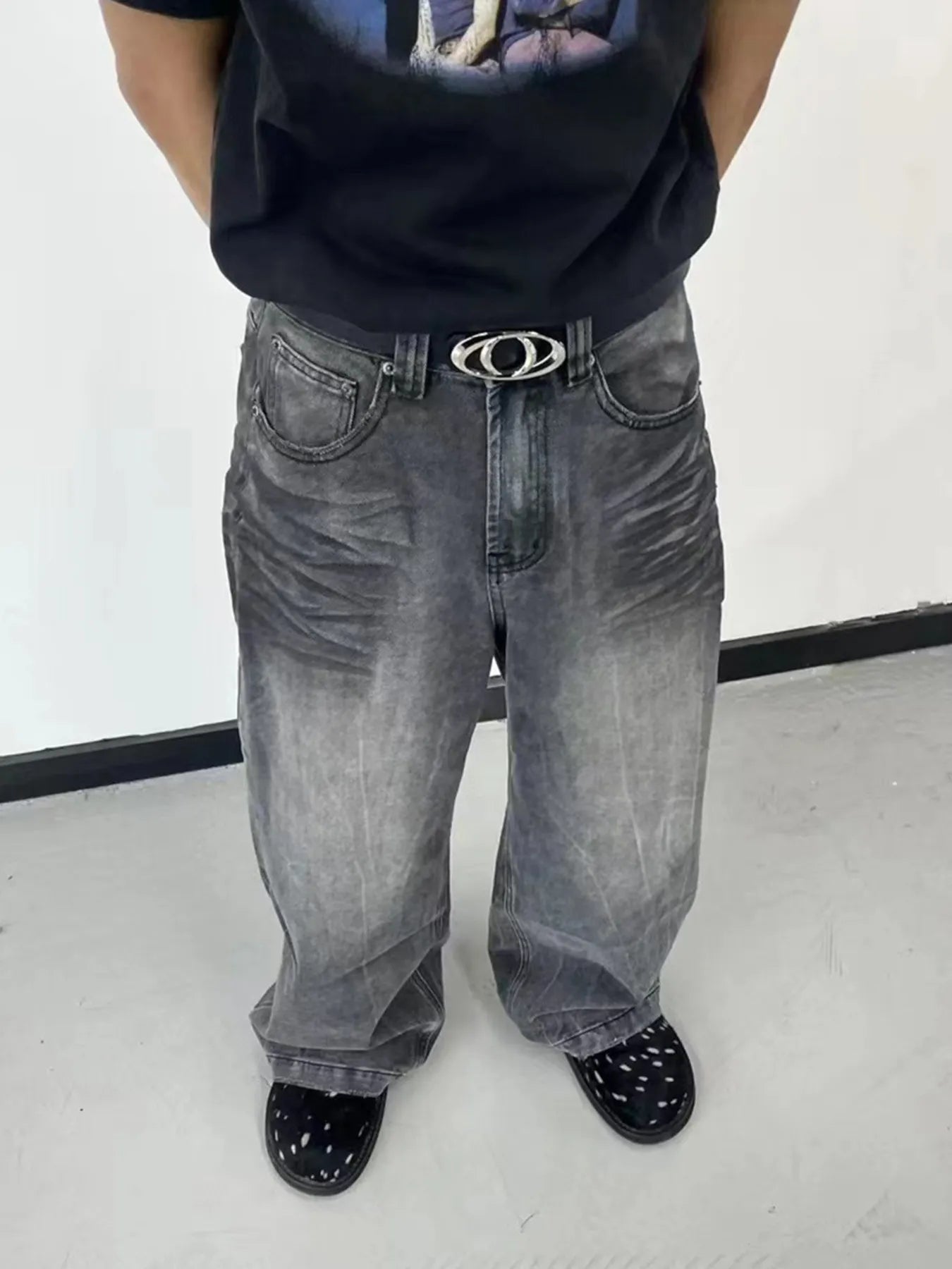 Men's Wide Leg Jeans - Velora