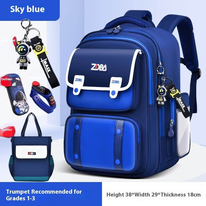 Elementary School Spine Protection Backpack Water resistant School bag - Velora