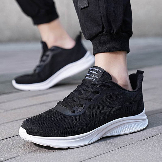 Men's Lace-up Running Shoes Mesh Lightweight Breathable Comfortable Sneakers - Velora
