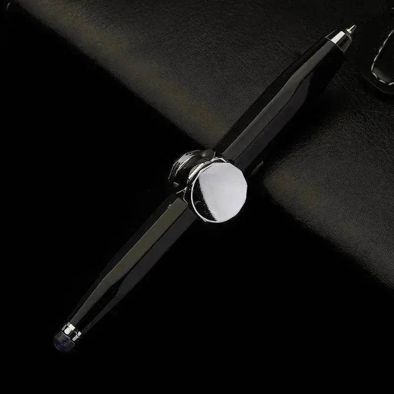 Creative Multi-Function LED Pen Spinning Decompression Gyro Metal Ballpoint Pen Fashion Office School Supplies Writing Pens - Velora