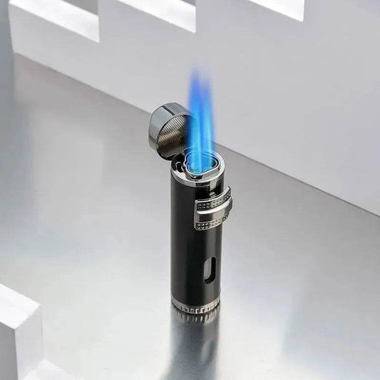 Blue High firepower Gas Cigar Punch Lighters - Velora