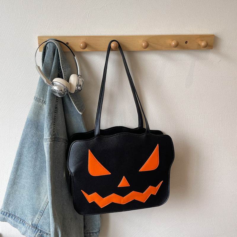 Women's Fashion Halloween Pumpkin Shoulder Messenger Bag - Velora