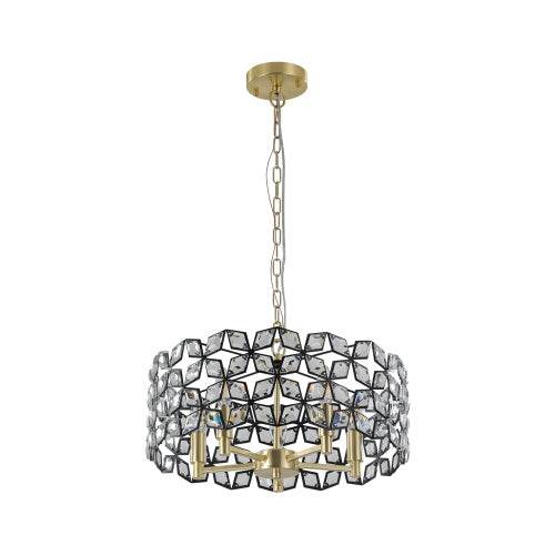 Modern Crystal Chandelier, Suitable For Living Room Round Crystal Lamp Luxury Home Decoration Lamps - Velora