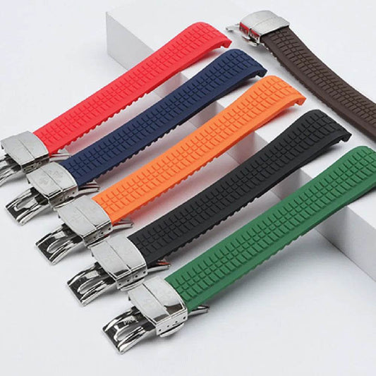 Rubber Watch Strap Baida ''silicone Strap 21mm Folding Buckle - Velora