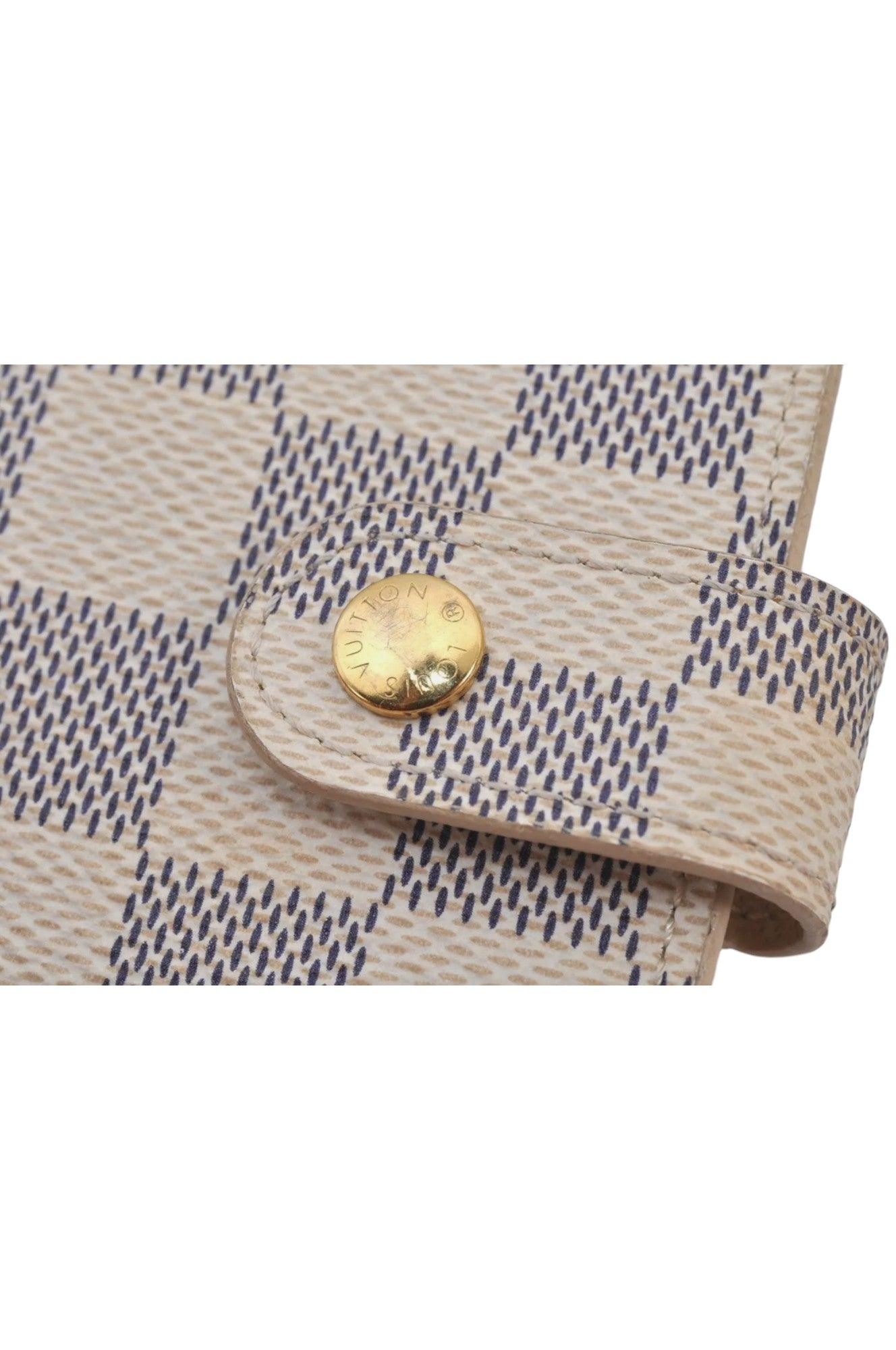 Louis Vuitton Damier Azur Agenda PM Notebook Cover R20706 LV 8166K - Velora