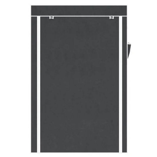 64 Portable Closet Storage Organizer Wardrobe Clothes Rack With Shelves Gray - Velora