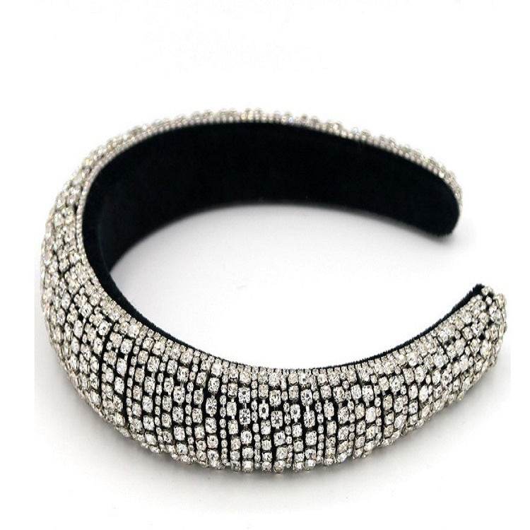 Baroque rhinestone headband - Velora