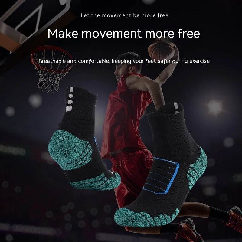 Unisex Thickened absorbing Breathable Knee-high Sports Socks - Velora