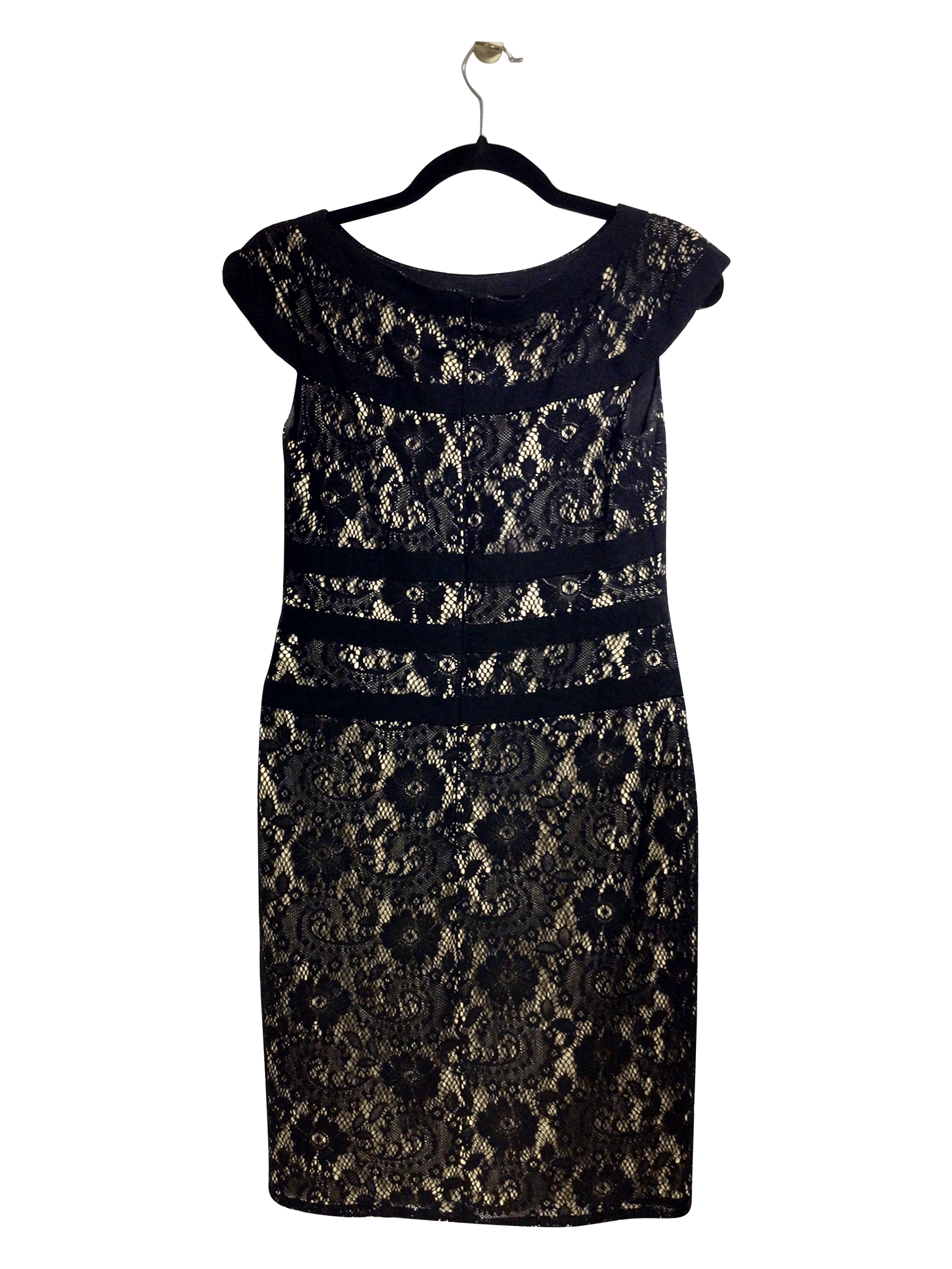 ADRIANNA PAPELL Midi Dress Regular fit in Black - 6 - Velora