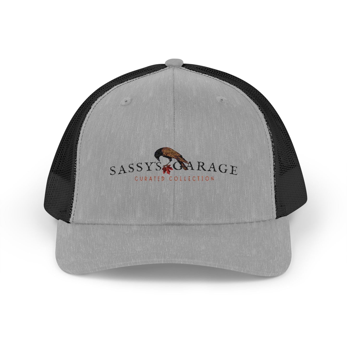 Sassy's Garage Snapback Trucker Cap | Casual Style Hat for Everyday Wear, Outdoor Adventures, Fun Fashion Statement - Velora