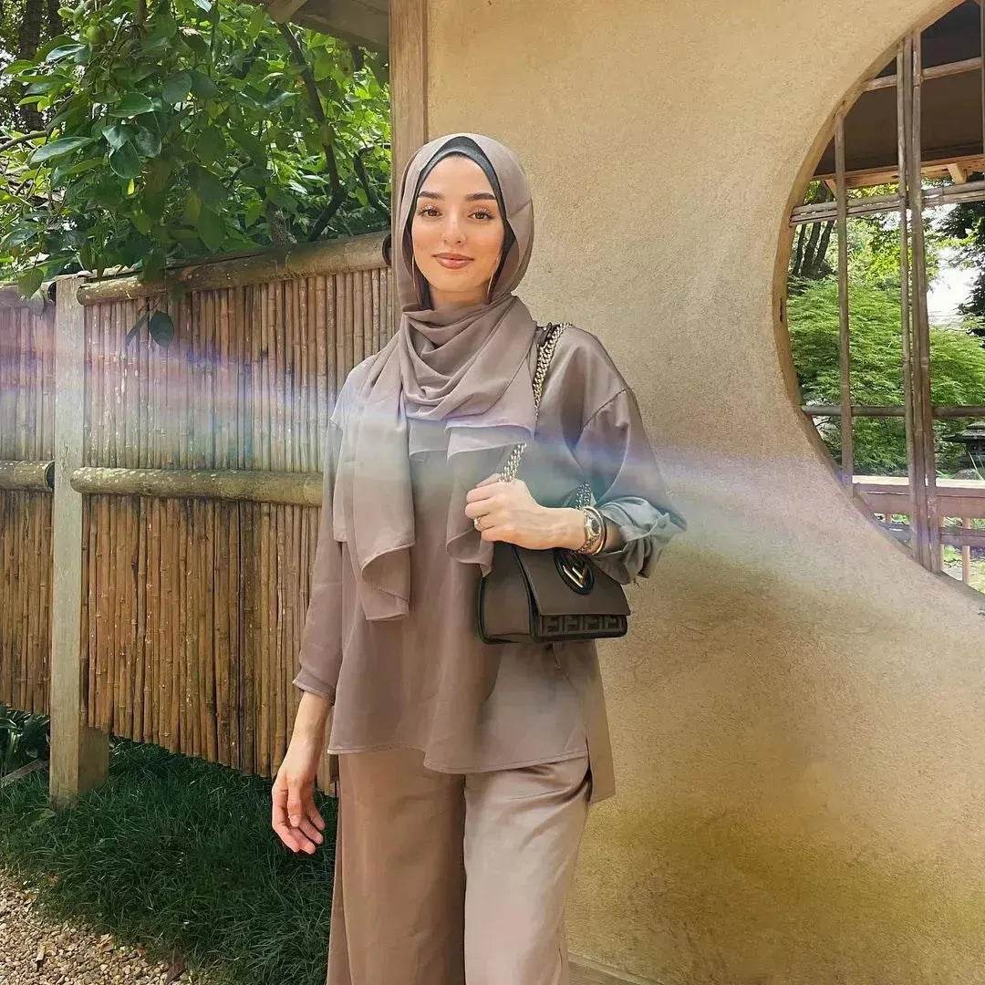 Arab2 piece set Middle East Dubai Two Pant Suit ArabCo ord 2 piece set - Velora