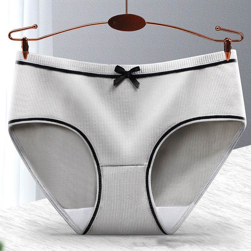 Women's Fashion Casual Threaded Mid-rise Shorts underpant 8pcs - Velora