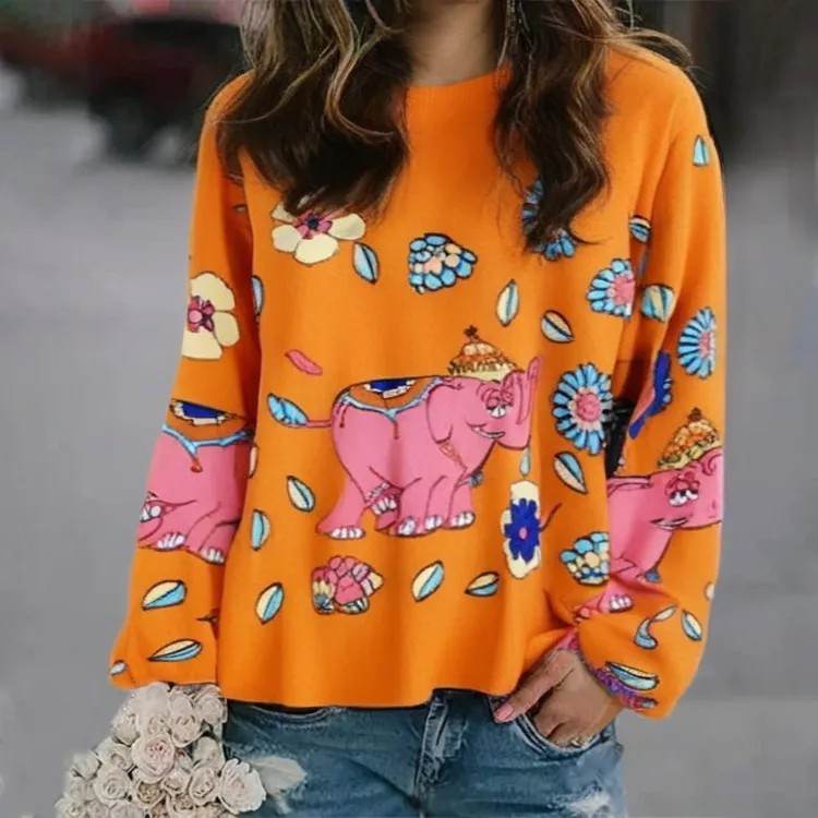 Digital Printed Women's Sweater - Velora