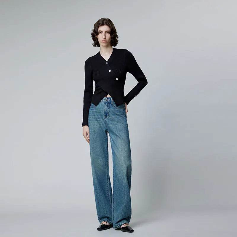 Fashion American Retro New Baggy Jeans Pant Women - Velora