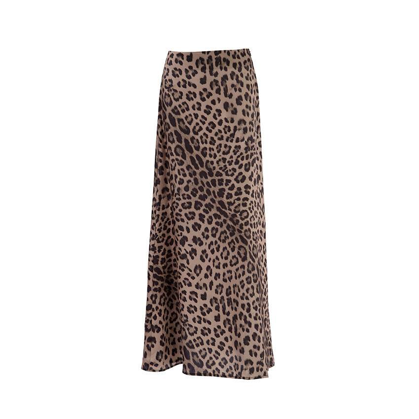 Leopard Print Dress Fashion Mermaid Skirt Womens Clothing - Velora