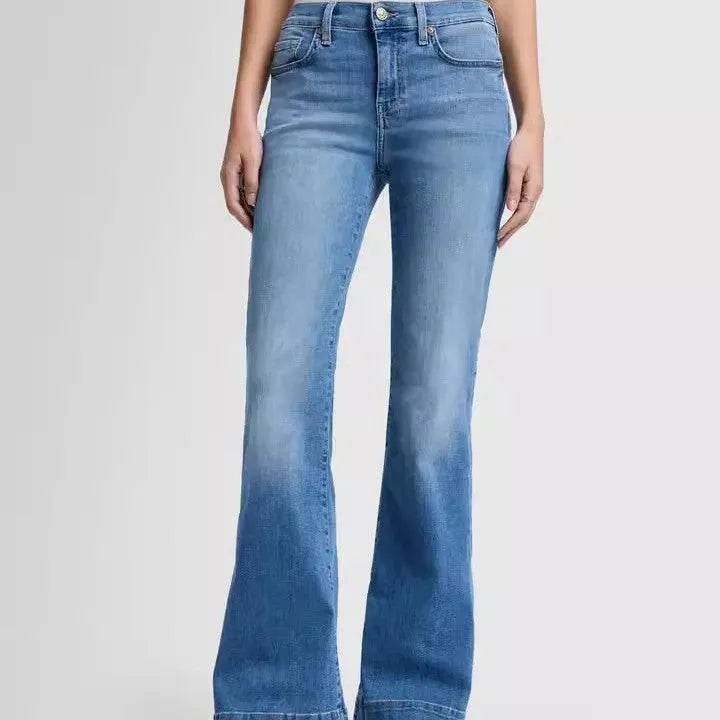 Retro Hip Lifting Stretch Bootcut Jeans Pants women - Velora