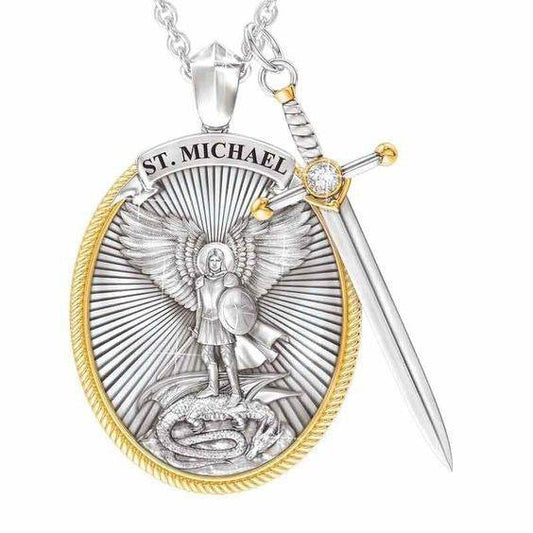 Protection Shield Western Mythology Faith Necklace - Velora