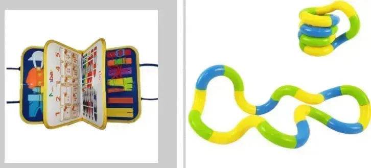 New Busy Book Children's Busy Board Dressing And Buttoning Learning Baby Early Education Preschool Sensory Learning Toy - Velora