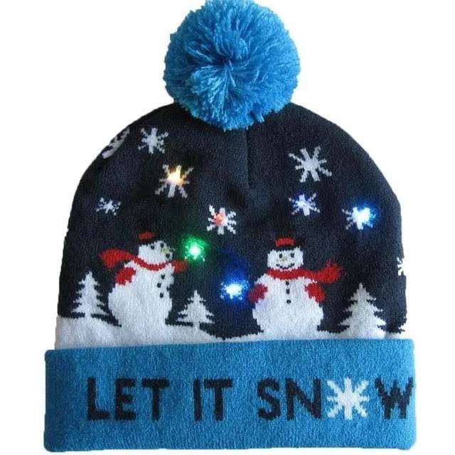 LED Light Christmas  Beanies