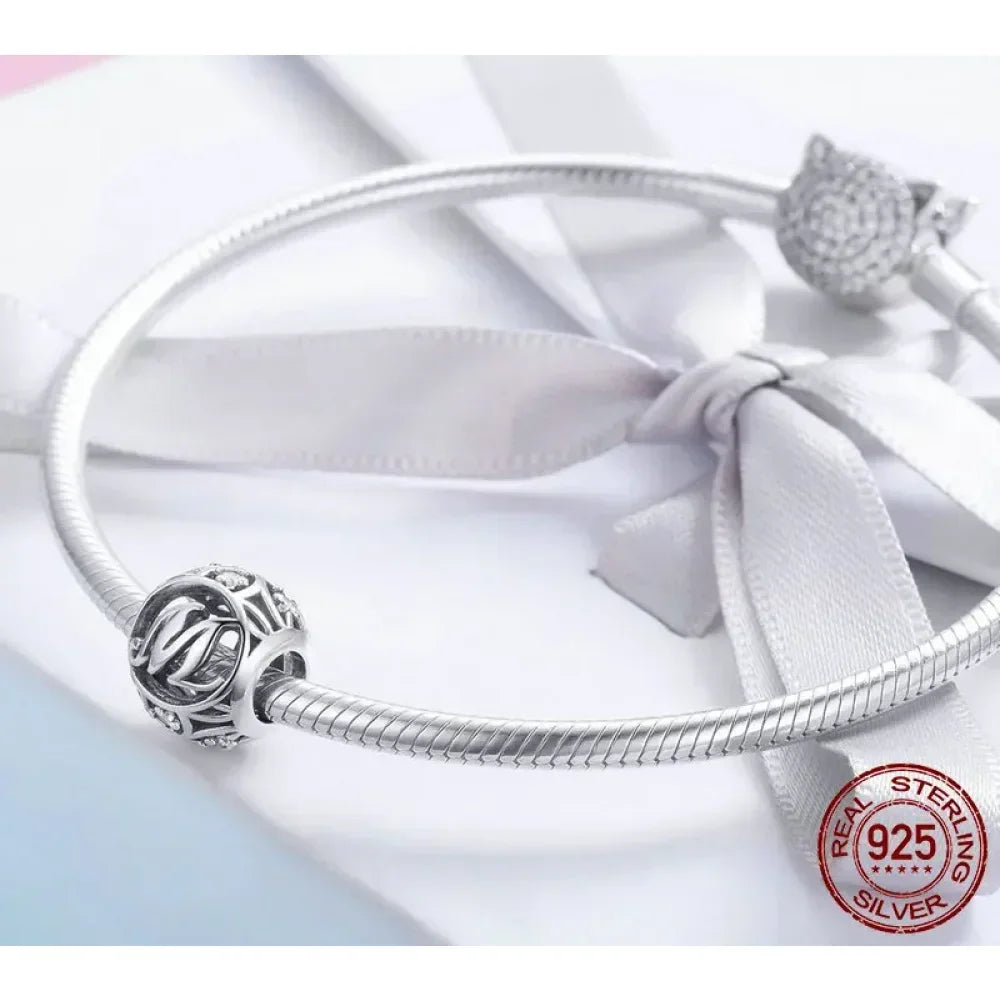 925 Sterling Silver Alphabet Charms - A To Z Letter Collection For Diy Jewelry Making - Velora Luxury Fashion