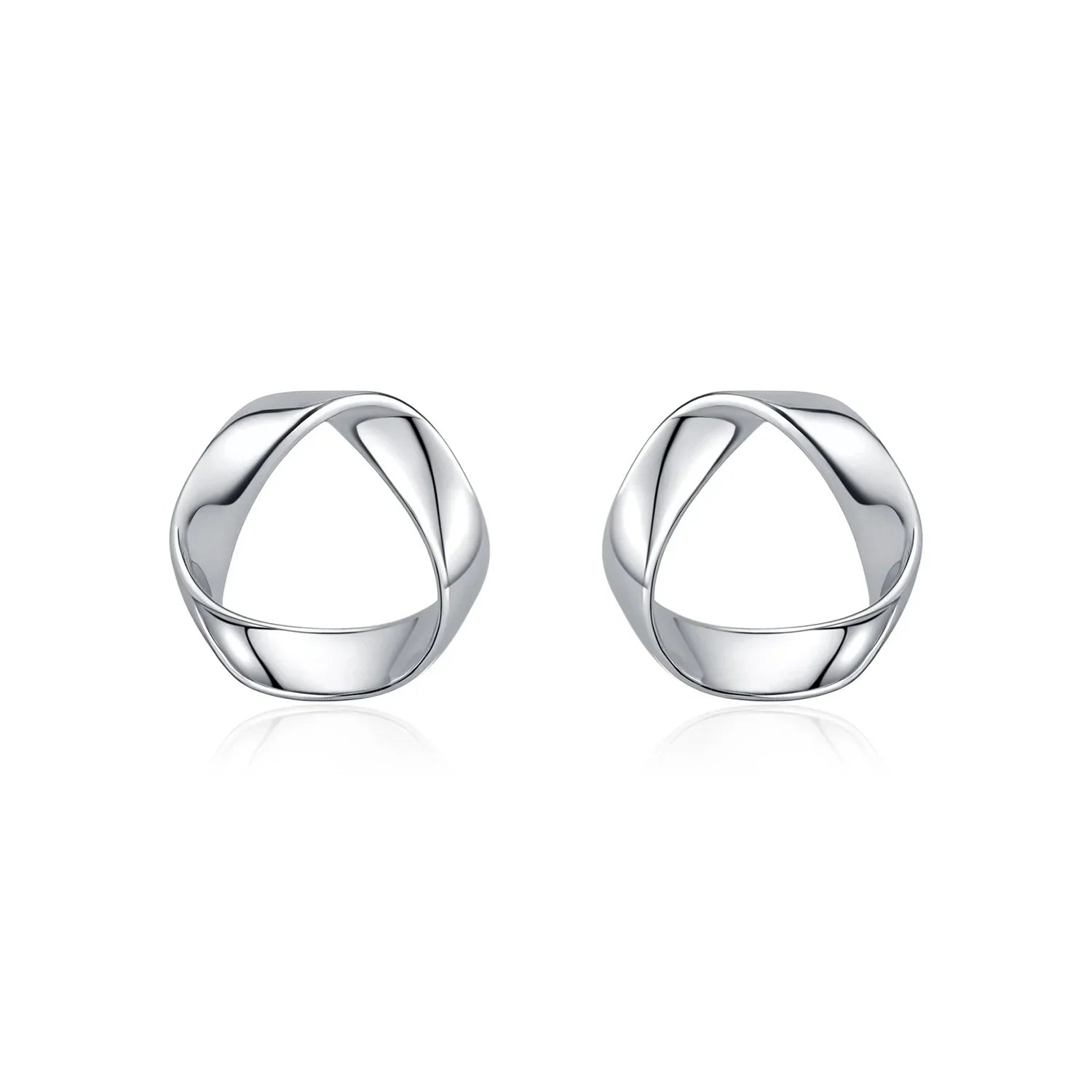 925 Sterling Silver Minimalist Wavy Stud Earrings - Women Fine Jewelry - Velora Luxury Fashion